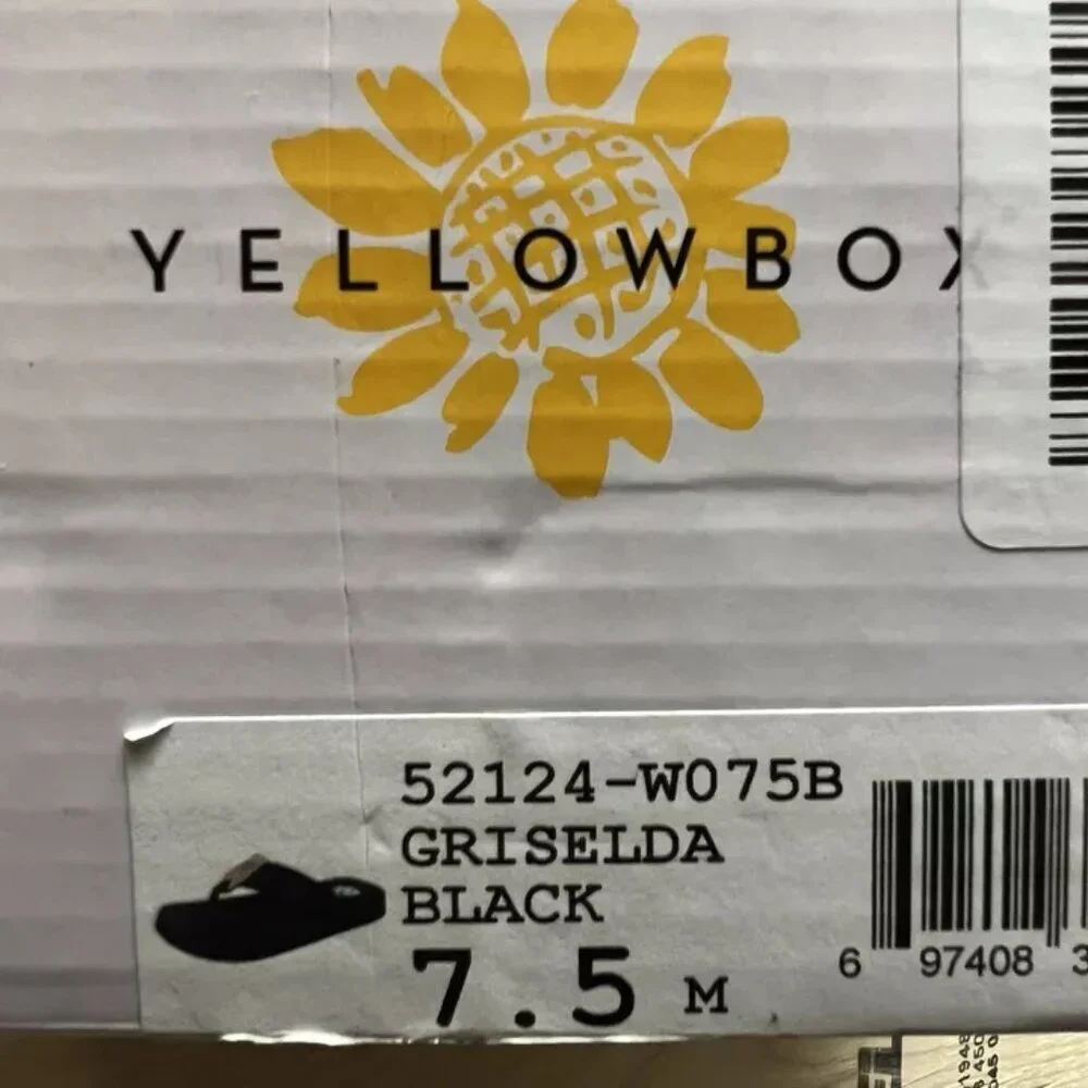 Yellow Box Womens Griselda Sandal Black Size 7.5 M - Picture 6 of 6